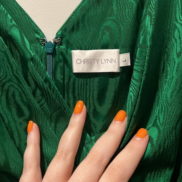 Christy Lynn Celine Top In Emerald - Size Large - Picture 4 of 5